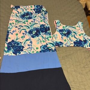 Floral Two-Piece Dress Set